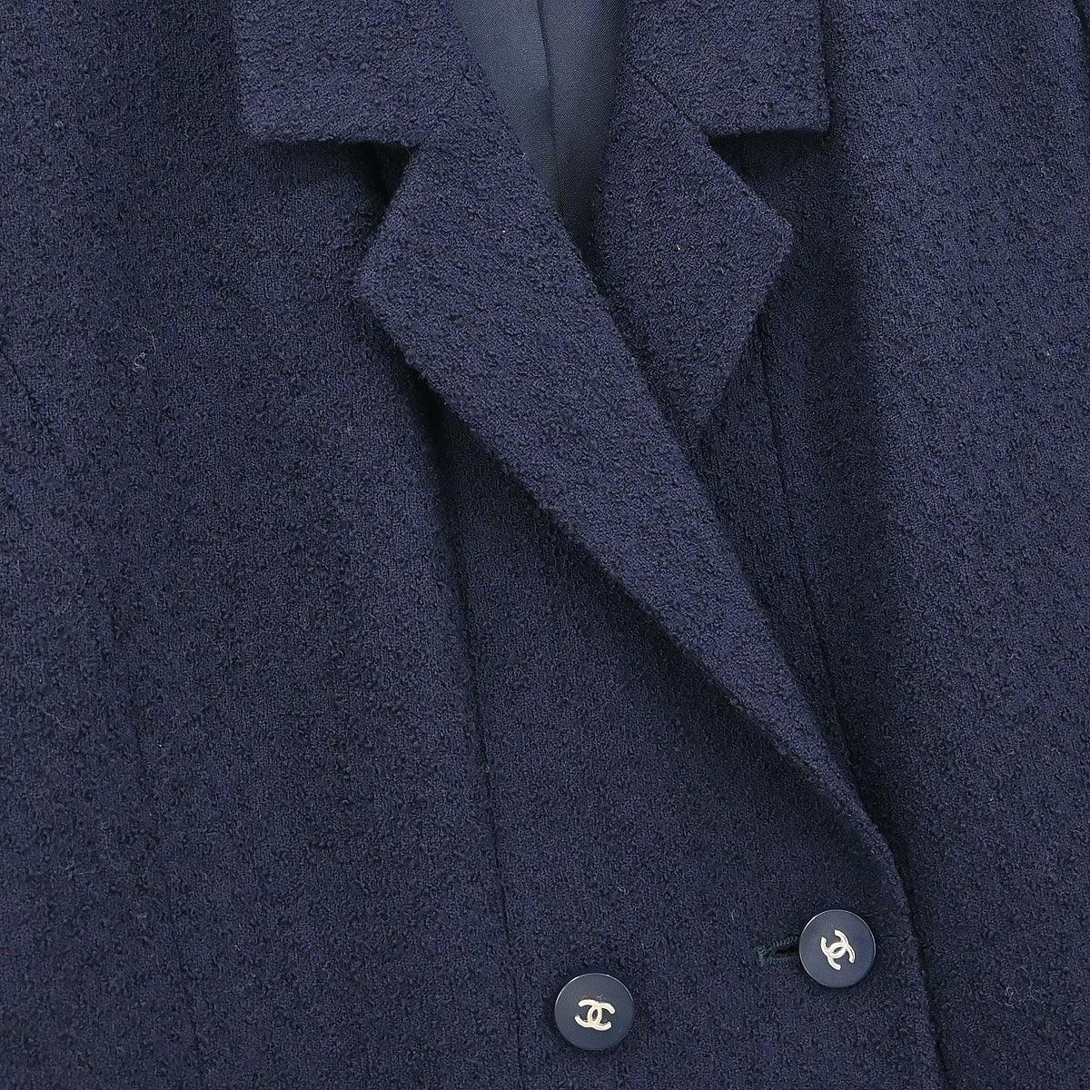 Chanel 1996 Double Breasted Jacket Navy #42 - Image 4
