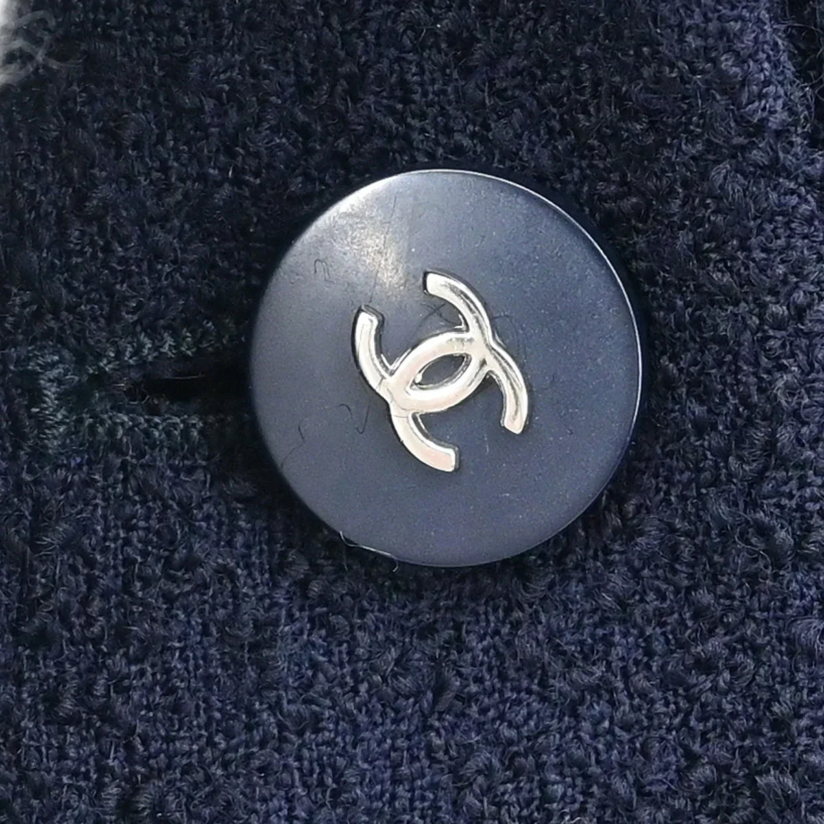Chanel 1996 Double Breasted Jacket Navy #42 - Image 5