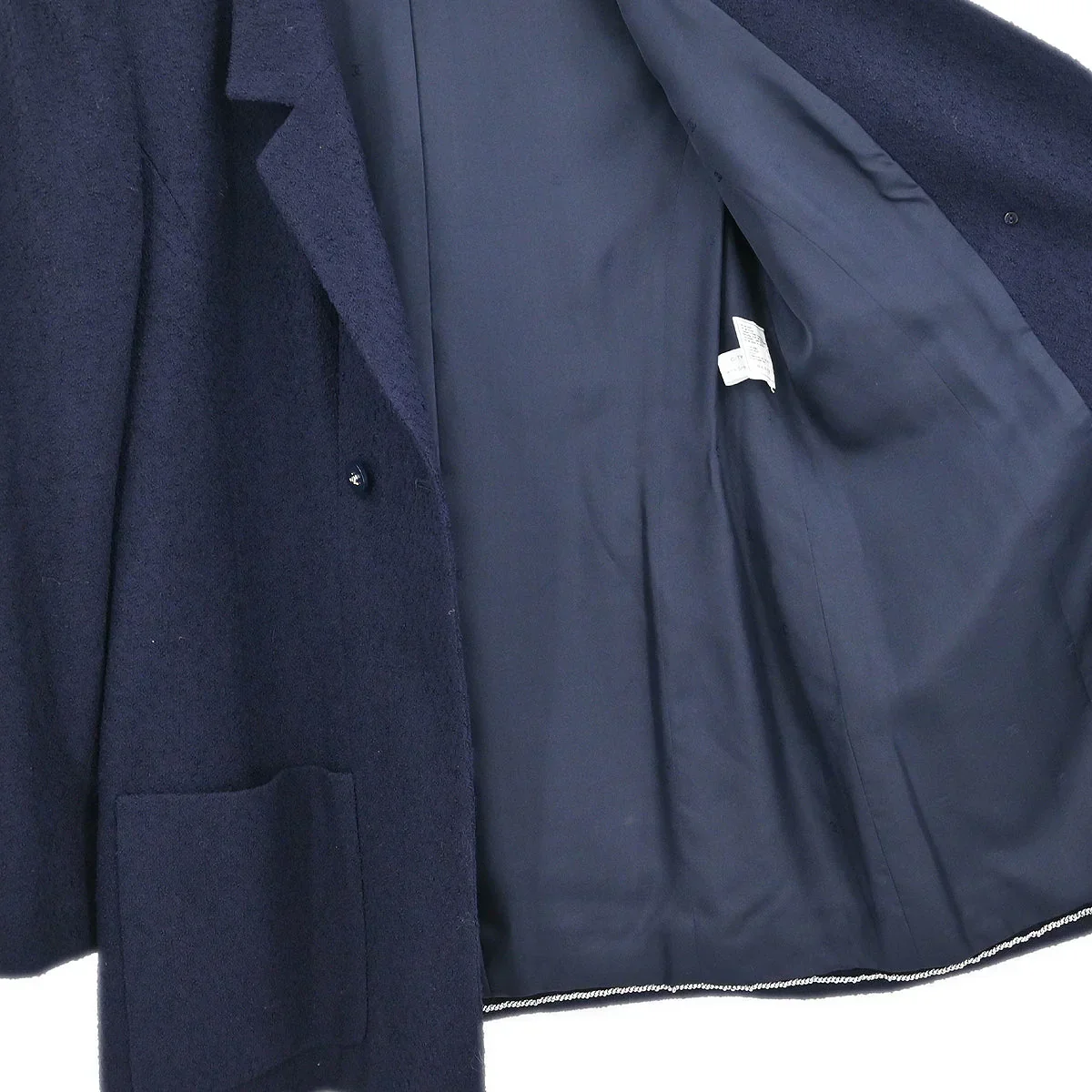 Chanel 1996 Double Breasted Jacket Navy #42 - Image 6