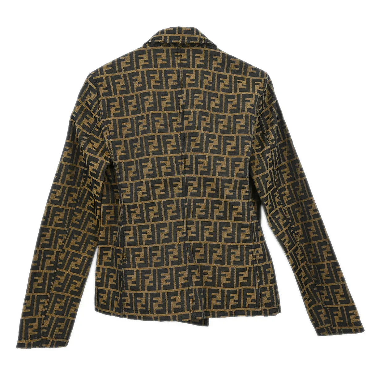 Fendi Double Breasted Zucca Jacket Brown - Image 2