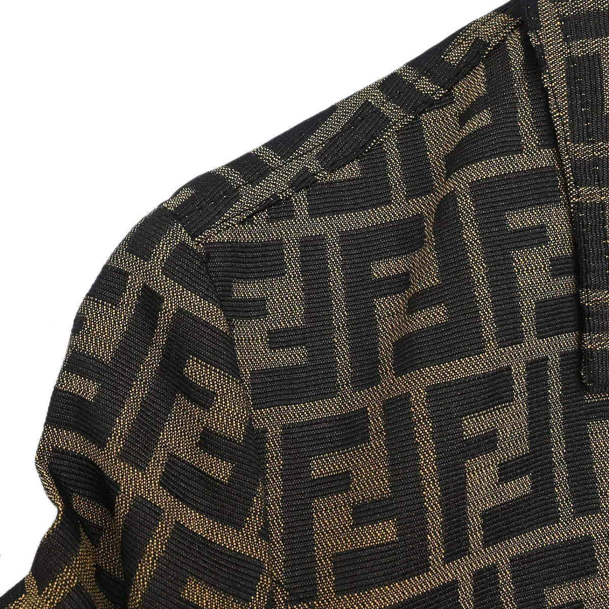 Fendi Double Breasted Zucca Jacket Brown - Image 4
