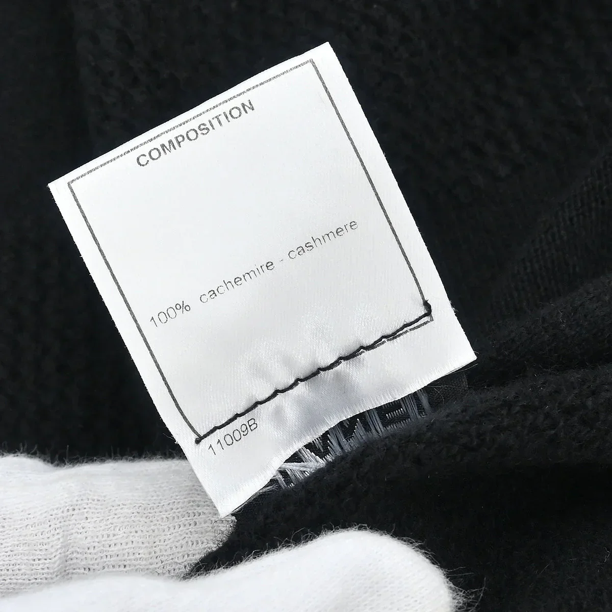 Chanel 2001 Short Sleeve Sweater Knit Top Black #42 - Image 10