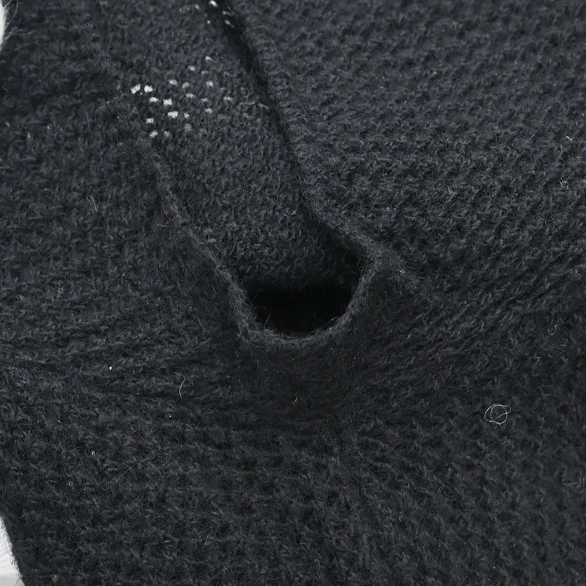 Chanel 2001 Short Sleeve Sweater Knit Top Black #42 - Image 8