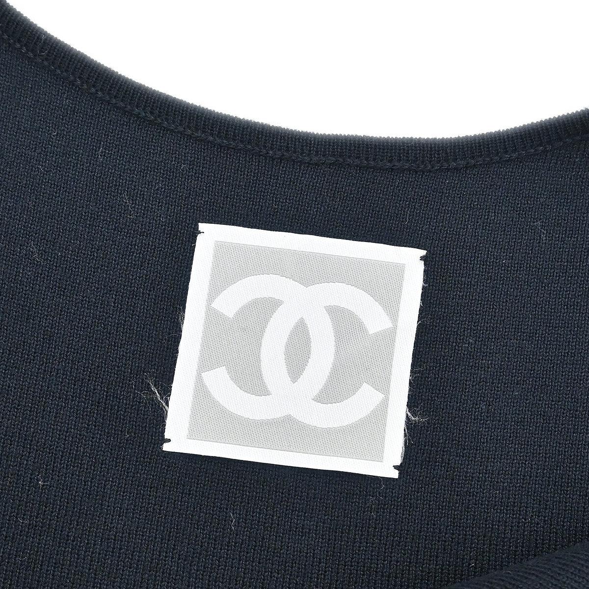 Chanel 2004 Sport Line Sleeveless Tank Top Black #42 - Image 8