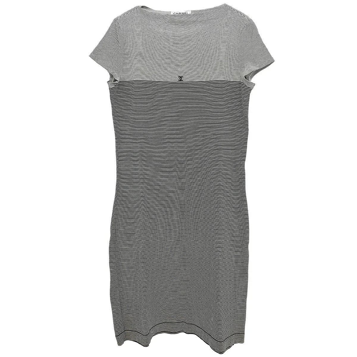 Chanel 1997 Short Sleeve Dress Black #42