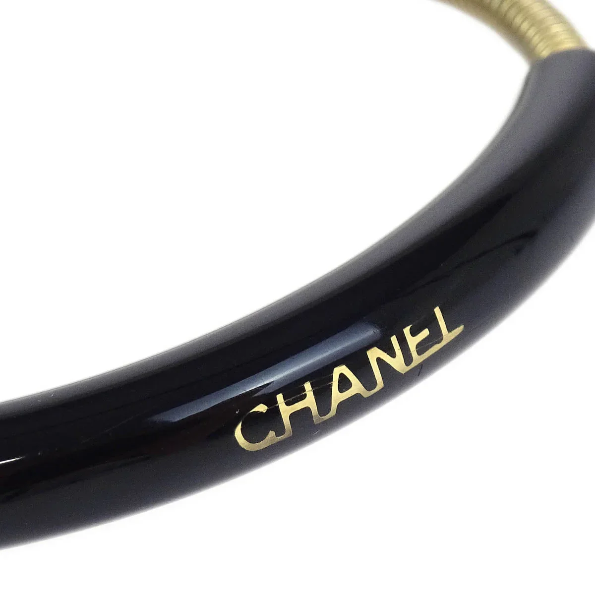 Chanel Bracelet Gold Black 01P - Image 3