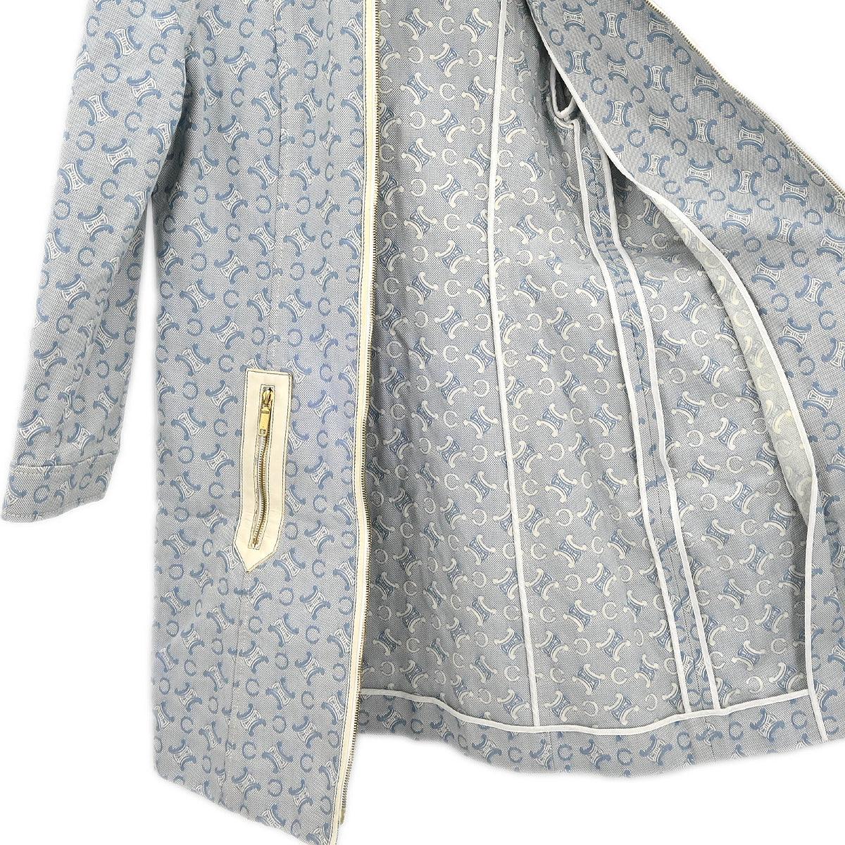 Celine Zip Up Jacket Macadam Light Blue #40 - Image 7