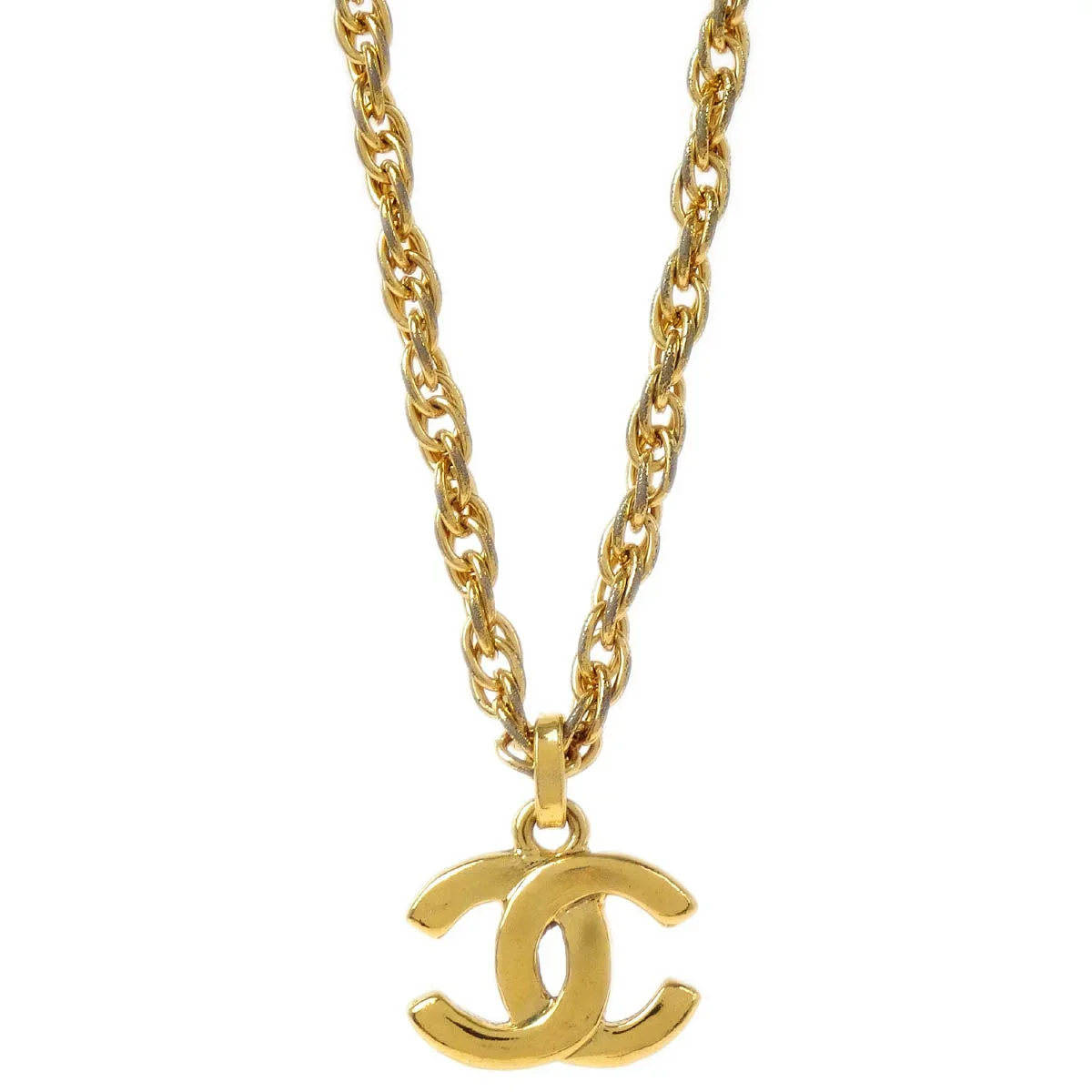 Chanel Gold CC Chain Pendant Necklace
