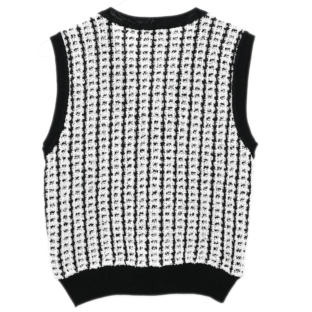 Chanel 1997 Sleeveless Vest Sweater Top White #38 - Image 2