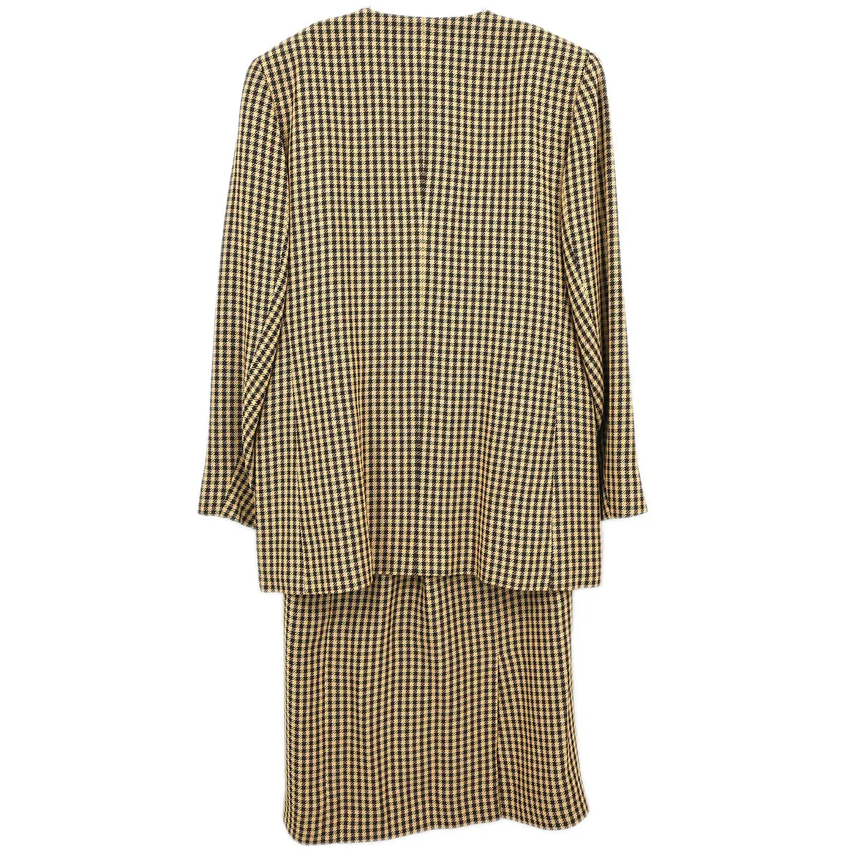 Yves Saint Laurent Setup Suit Jacket Skirt Brown #36 - Image 2