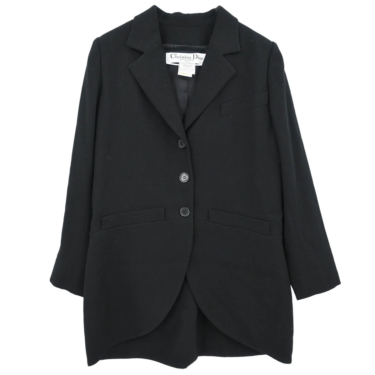 Christian Dior Single Breasted Jacket Black #46