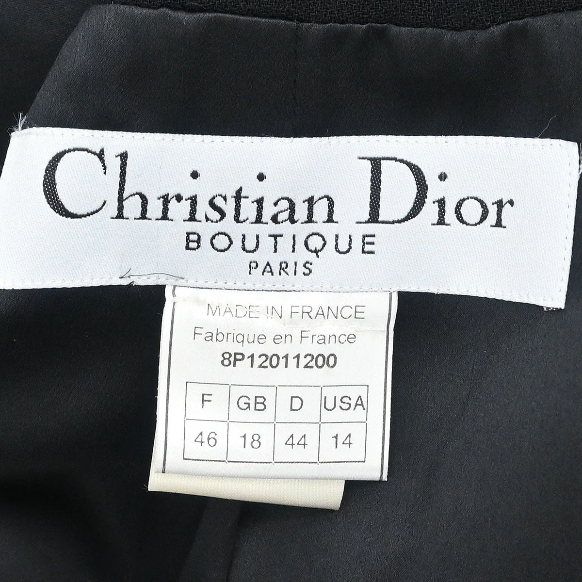 Christian Dior Single Breasted Jacket Black #46 - Image 8