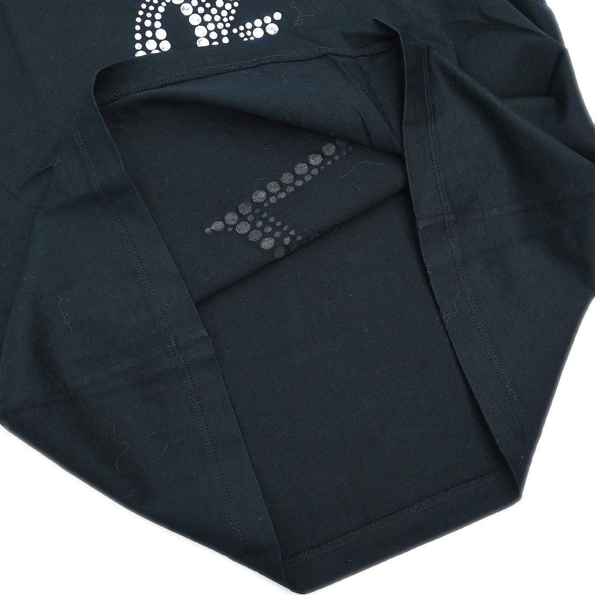 Yves Saint Laurent T-shirt Top Rhinestone Black #S - Image 7