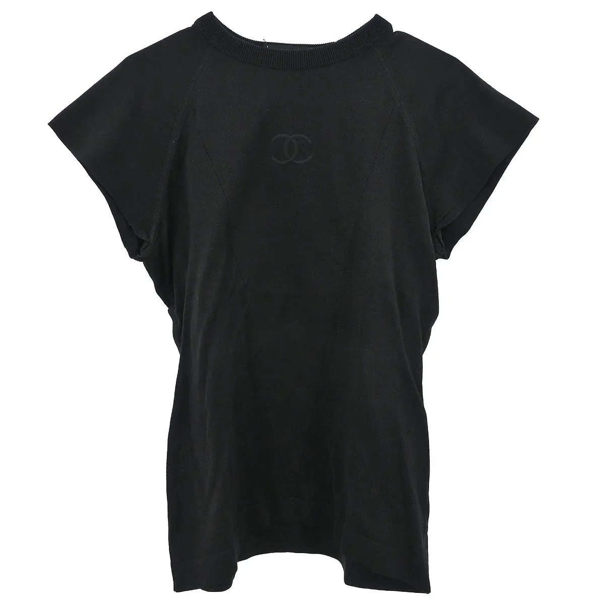 Chanel Short Sleeve T-shirt Top Black #40
