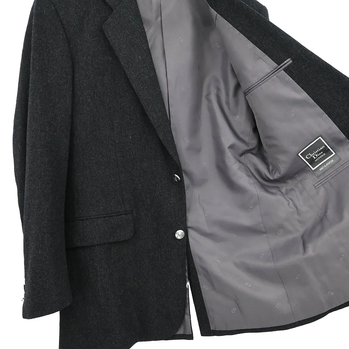 Christian Dior Single Breasted Jacket Gray #35 - Image 6