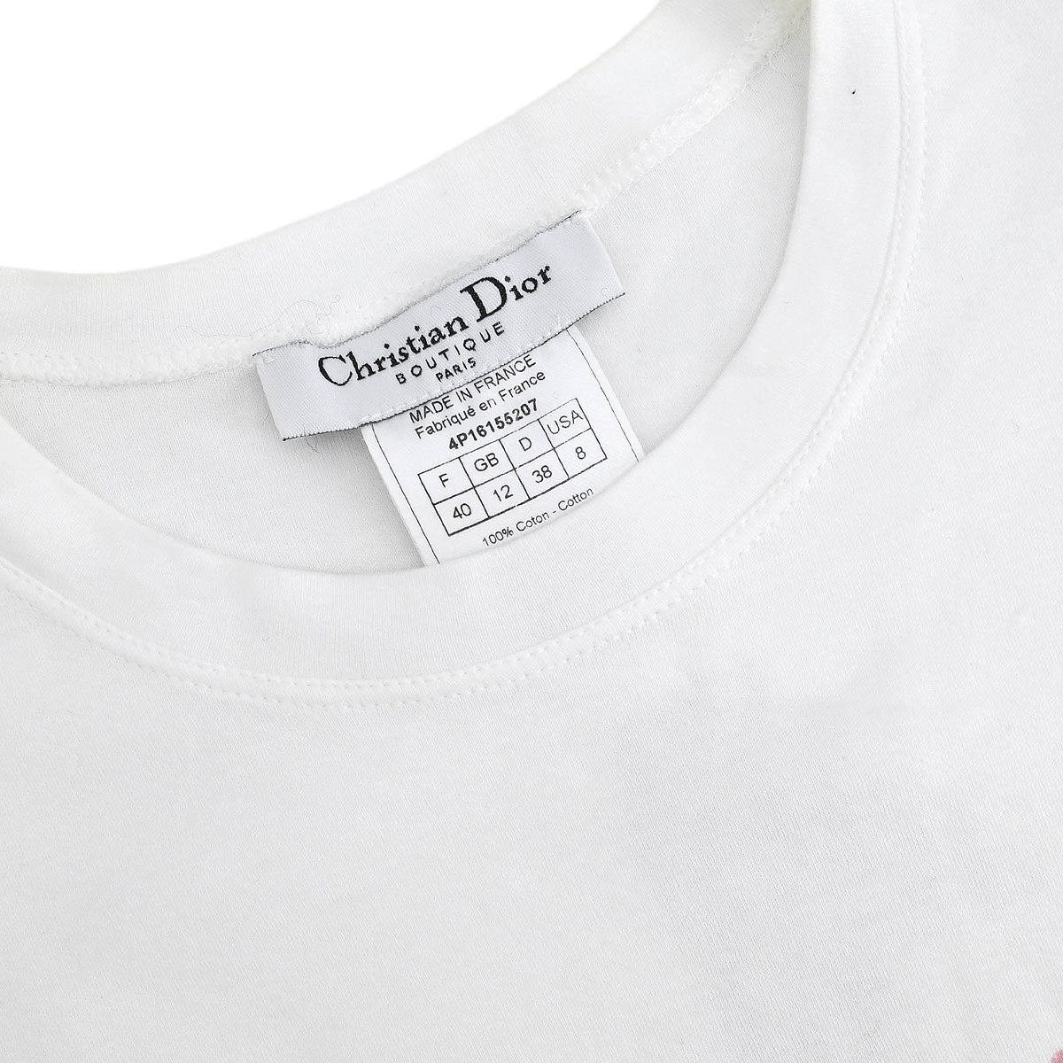 Christian Dior T-shirt White #40 - Image 5