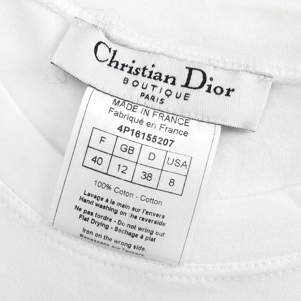 Christian Dior T-shirt White #40 - Image 9