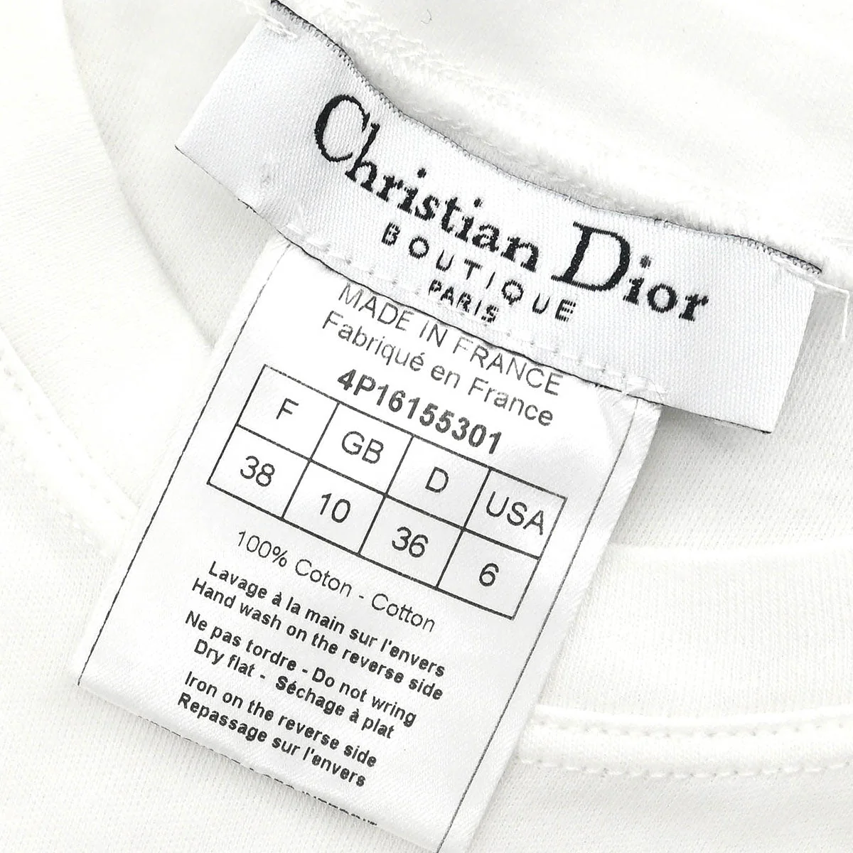 Christian Dior Sleeveless Tank Top White #38 - Image 9