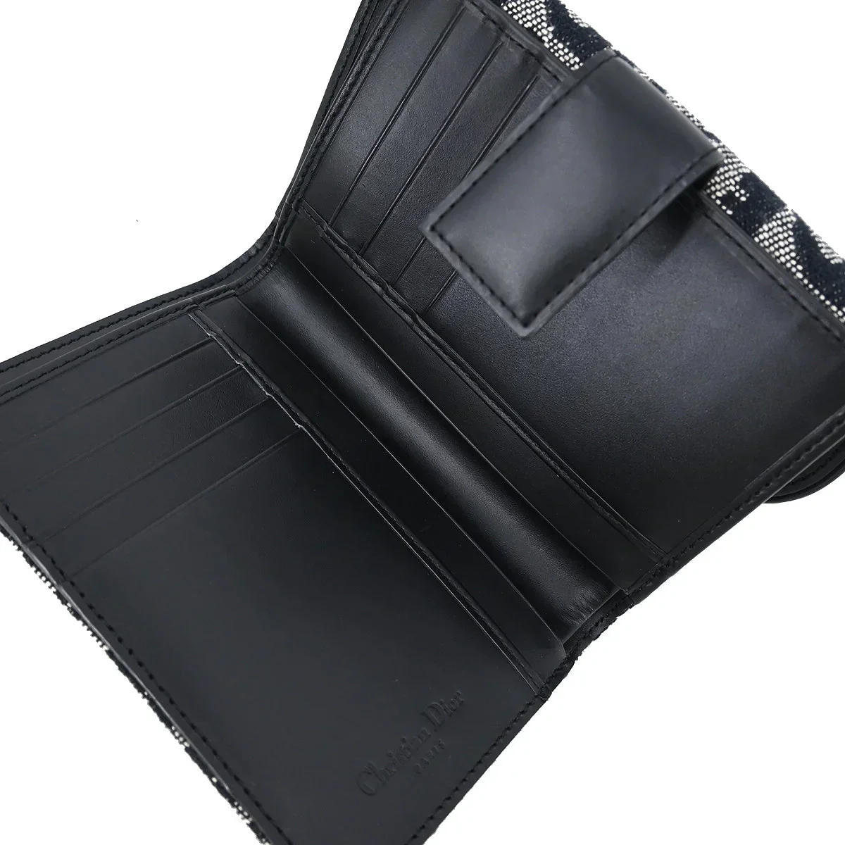 Christian Dior 2003 Black Trotter Wallet 01LU1013 - Image 6