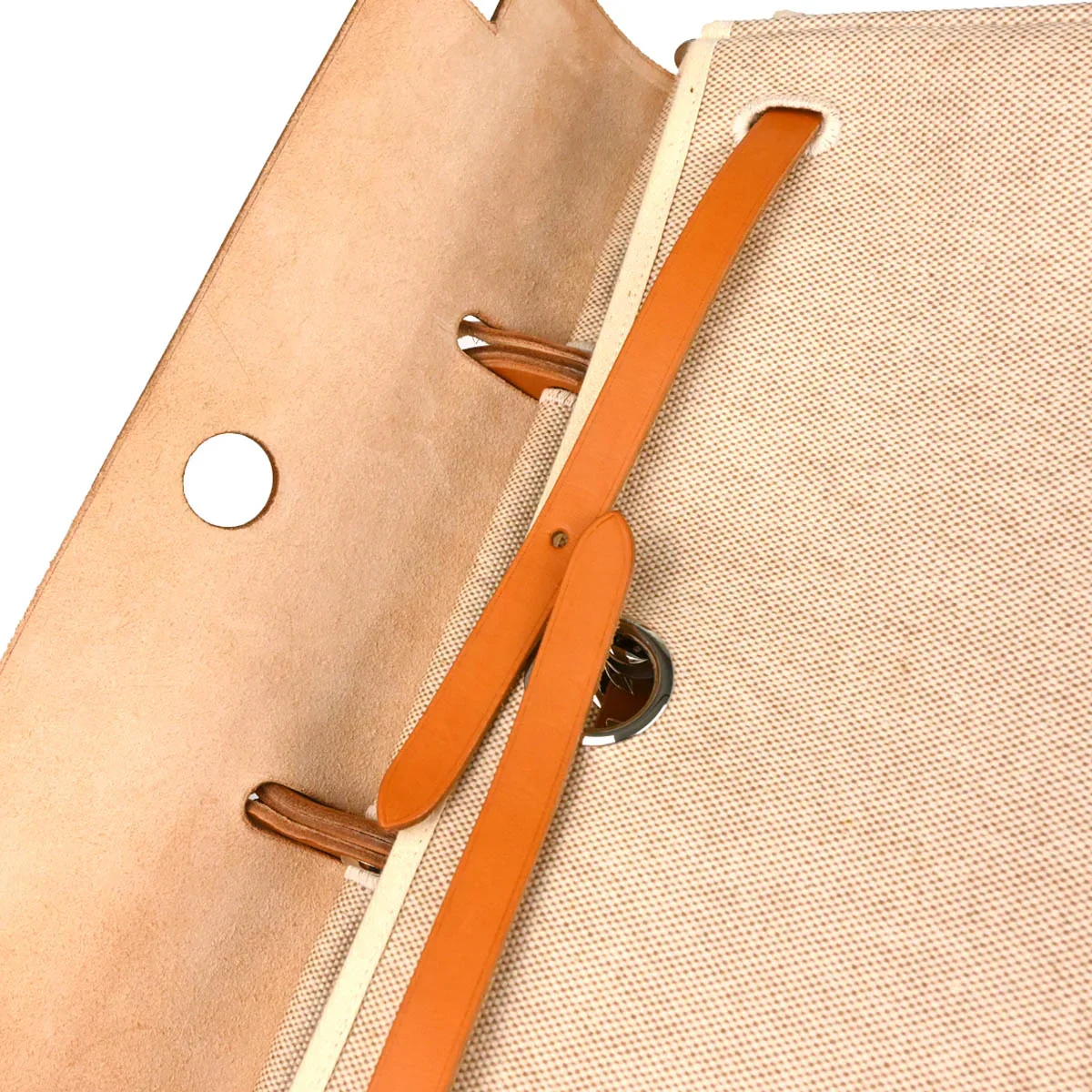 Hermes 2000 Beige Toile H Herbag MM 2 in 1 2way Shoulder Handbag - Image 6