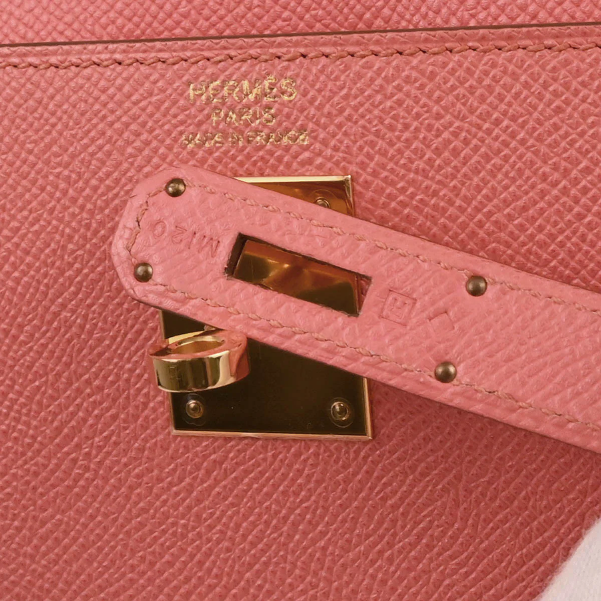 Hermes 2014 Flamingo Epsom Kelly 32 Sellier 2way Shoulder Handbag - Image 10