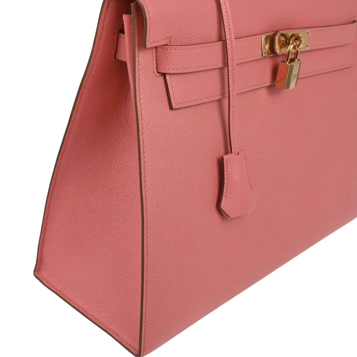 Hermes 2014 Flamingo Epsom Kelly 32 Sellier 2way Shoulder Handbag - Image 3