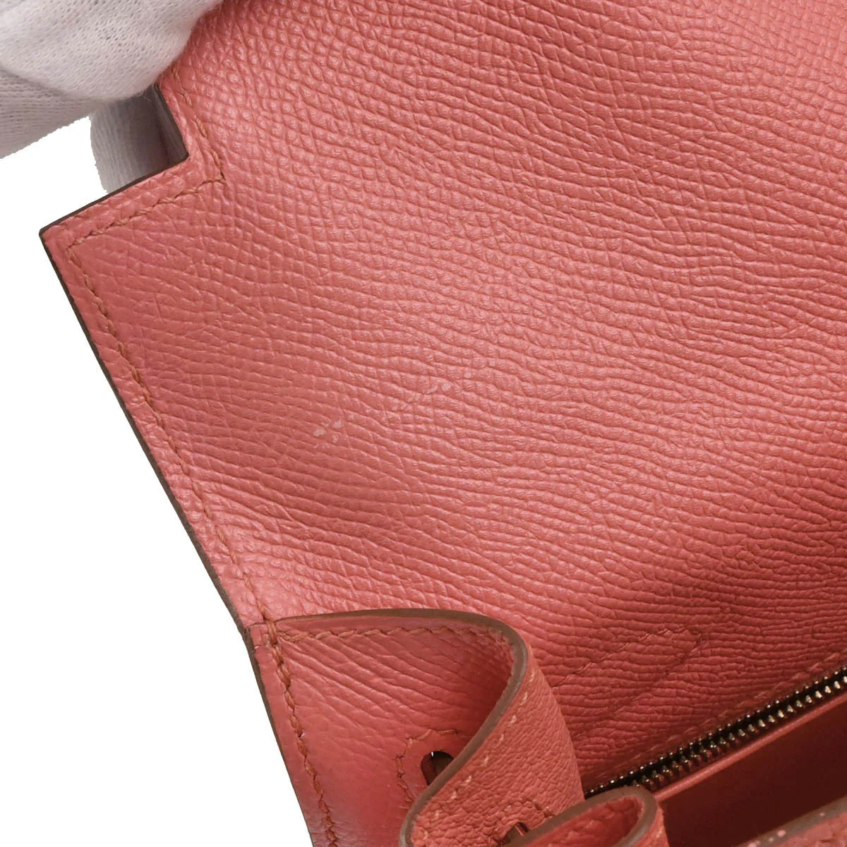 Hermes 2014 Flamingo Epsom Kelly 32 Sellier 2way Shoulder Handbag - Image 8