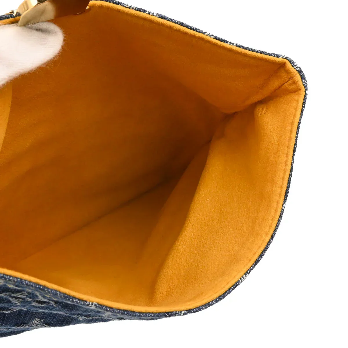 Louis Vuitton 2006 Blue Monogram Denim Pochette Plat Clutch Bag M95007 - Image 4