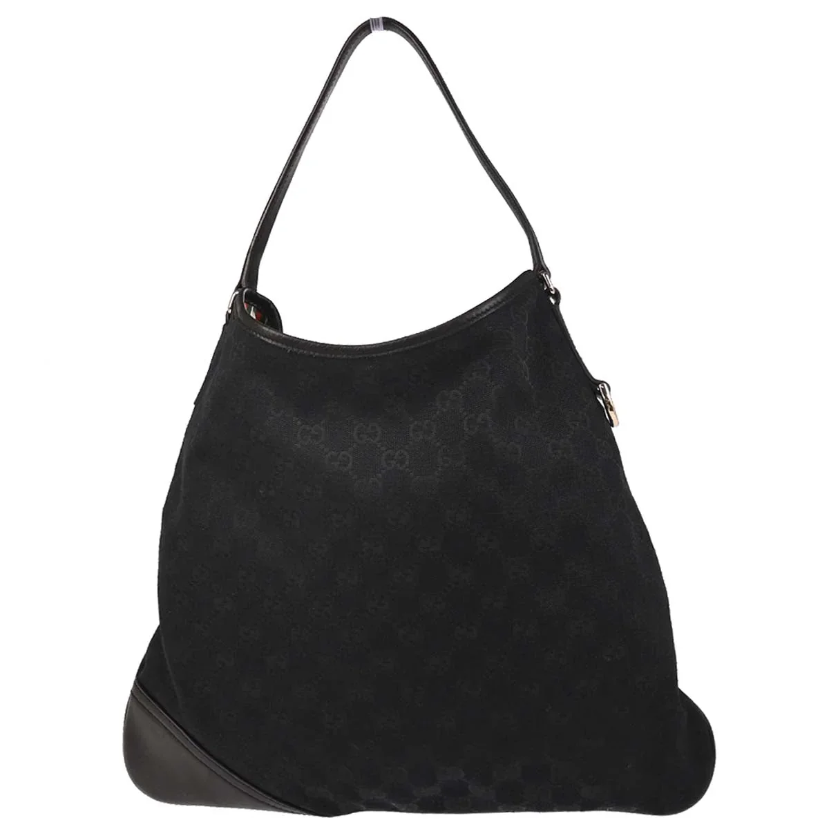 Gucci Black Canvas GG Interlocking Hobo Handbag - Image 3