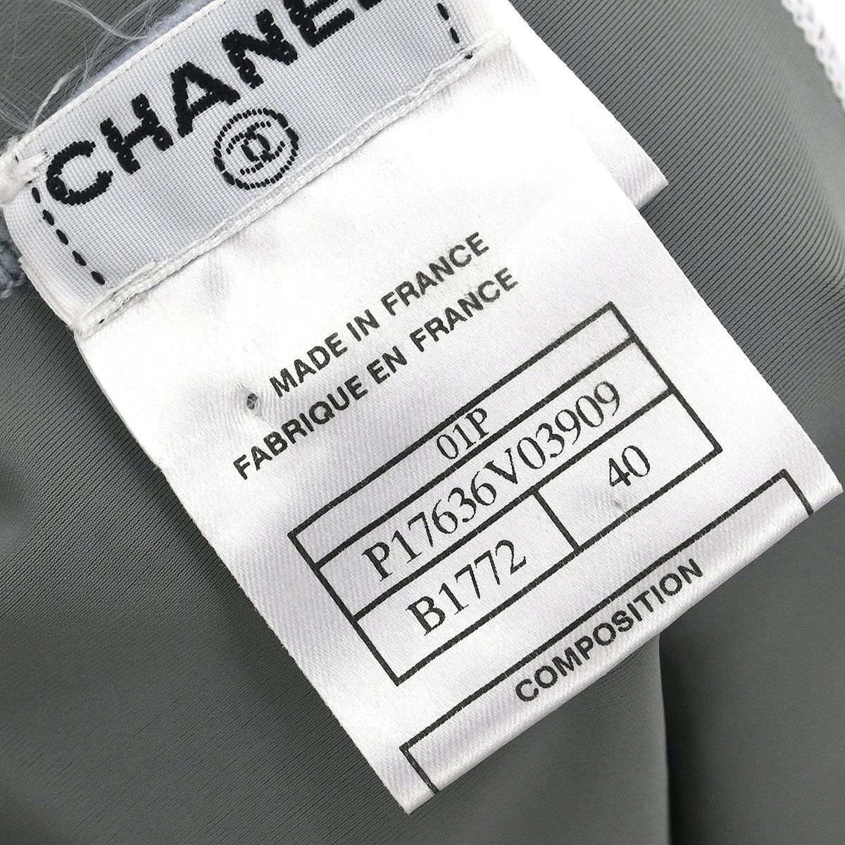 Chanel 2001 Swimwear Swimsuit Sport Line White Gray #40 - Image 9