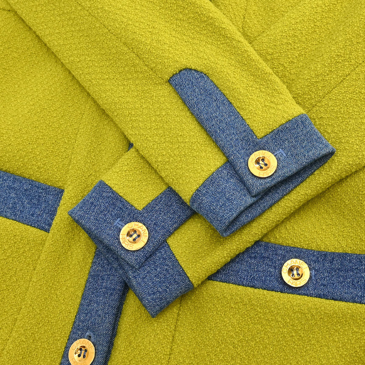 Chanel 1991 Single Breasted Jacket Green #42 - Image 5