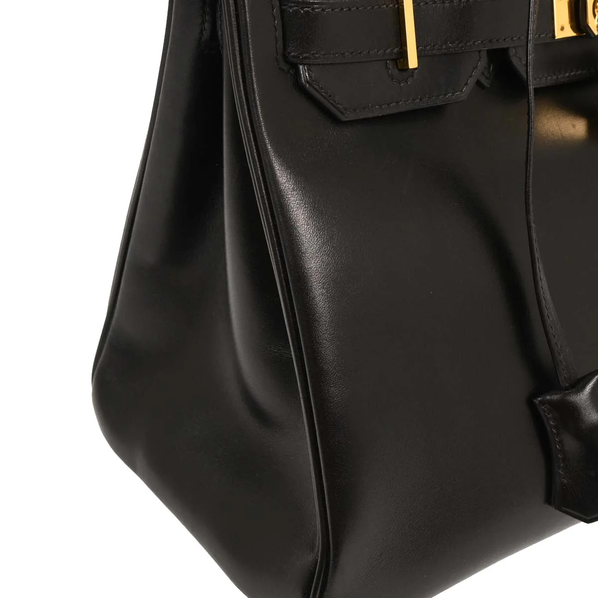 Hermes Black Box Calf Birkin 30 Handbag - Image 3