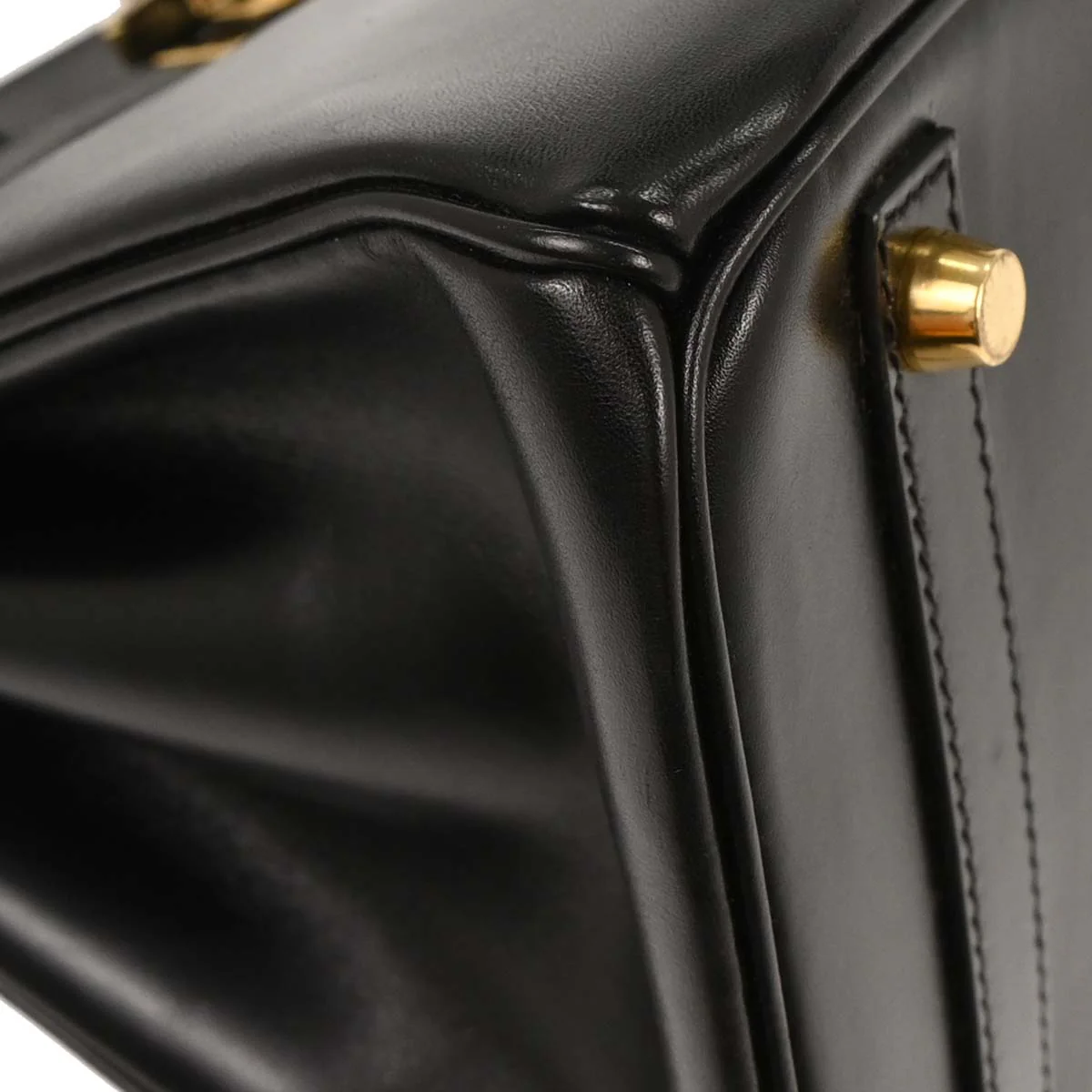 Hermes Black Box Calf Birkin 30 Handbag - Image 5