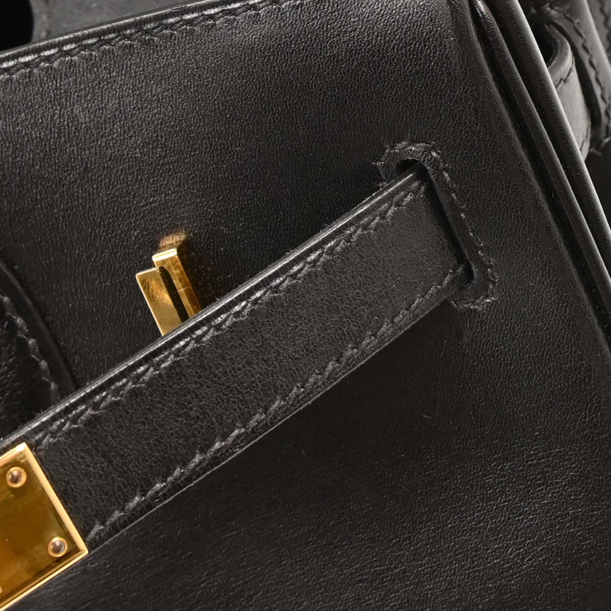 Hermes Black Box Calf Birkin 30 Handbag - Image 7
