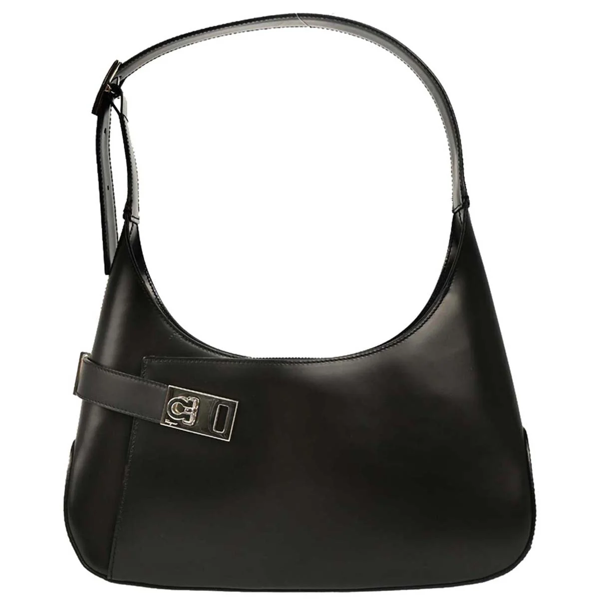 Salvatore Ferragamo Black Leather Handbag