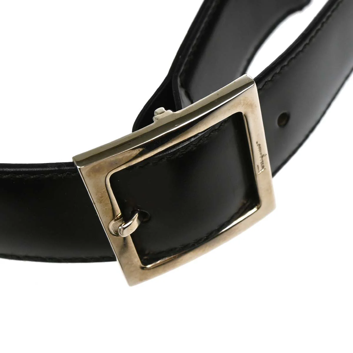 Salvatore Ferragamo Black Leather Handbag - Image 6