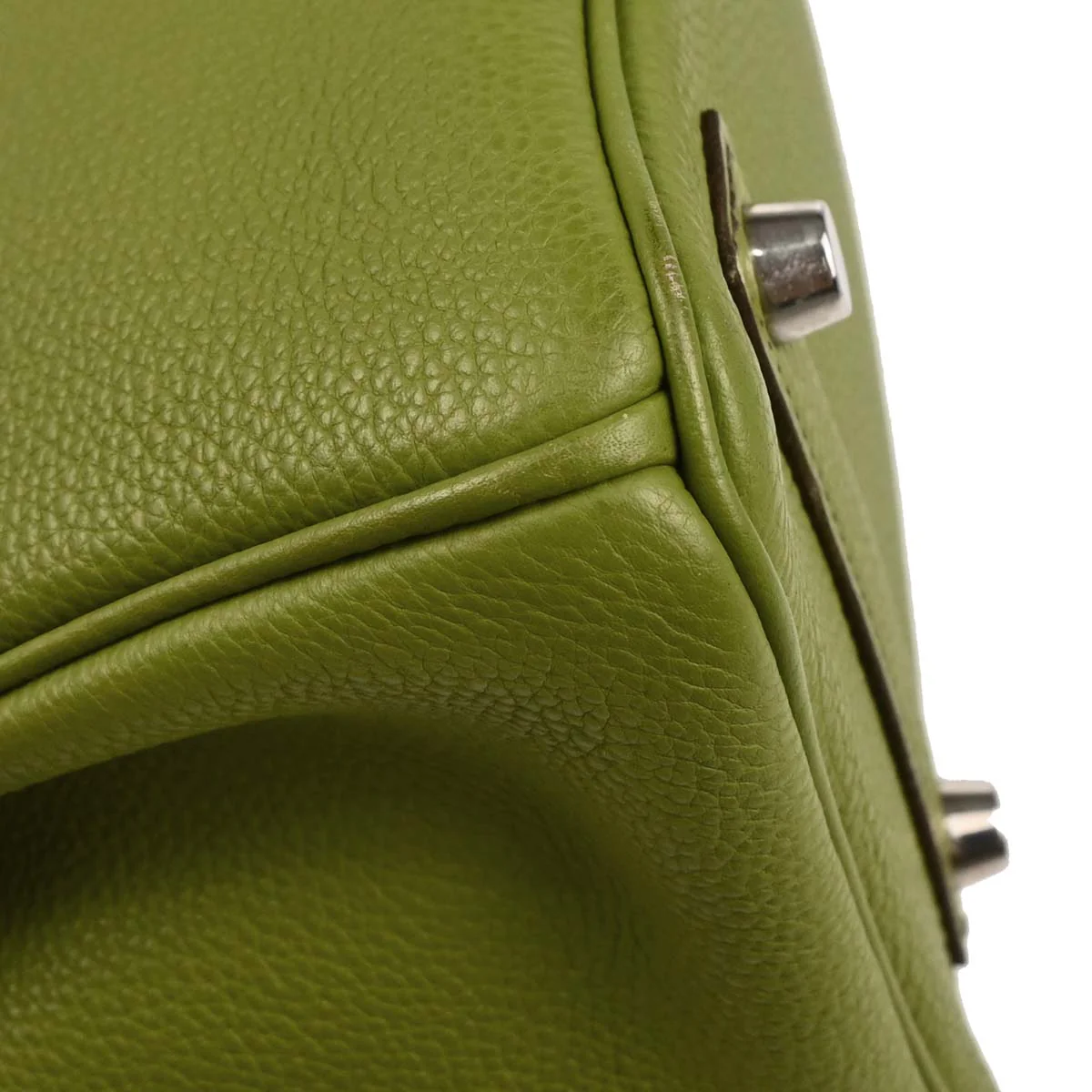 Hermes 2006 Anis Green Togo Birkin 25 Handbag - Image 5