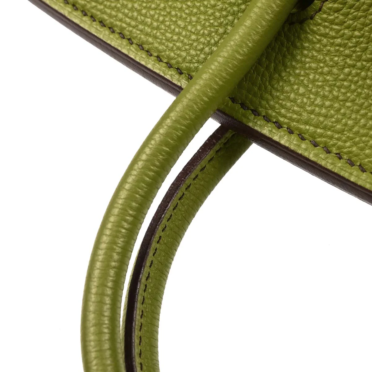 Hermes 2006 Anis Green Togo Birkin 25 Handbag - Image 6