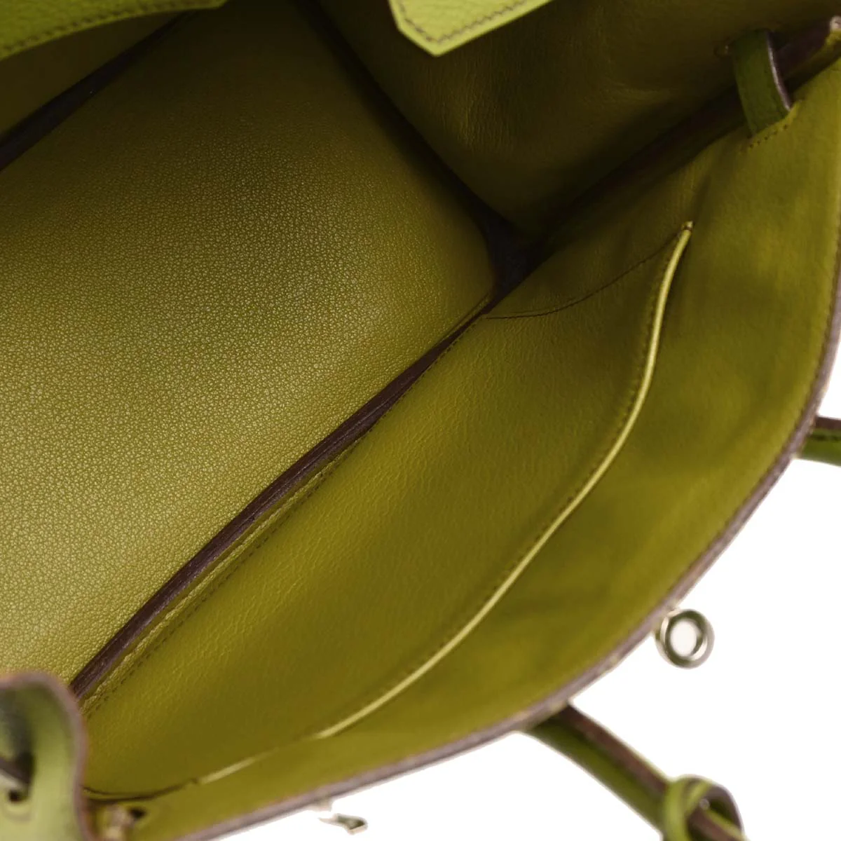 Hermes 2006 Anis Green Togo Birkin 25 Handbag - Image 7