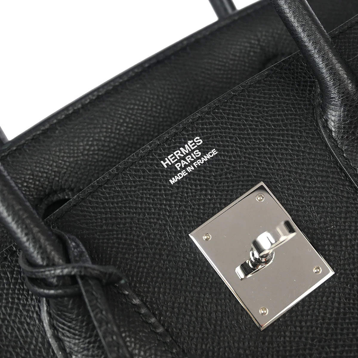 Hermes 2007 Black Epsom Birkin 30 Handbag - Image 9