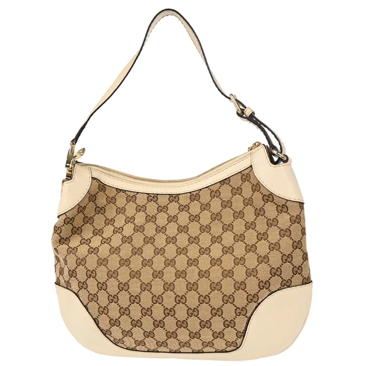 Gucci Beige GG Hobo Handbag - Image 2