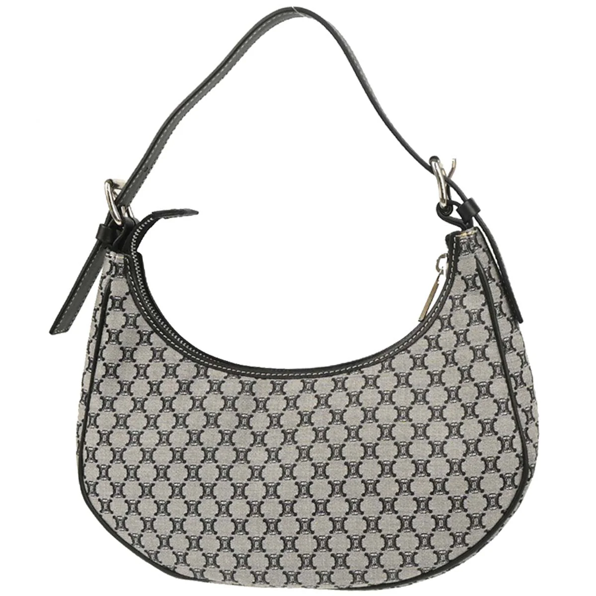 Celine Gray Canvas Macadam Handbag - Image 2