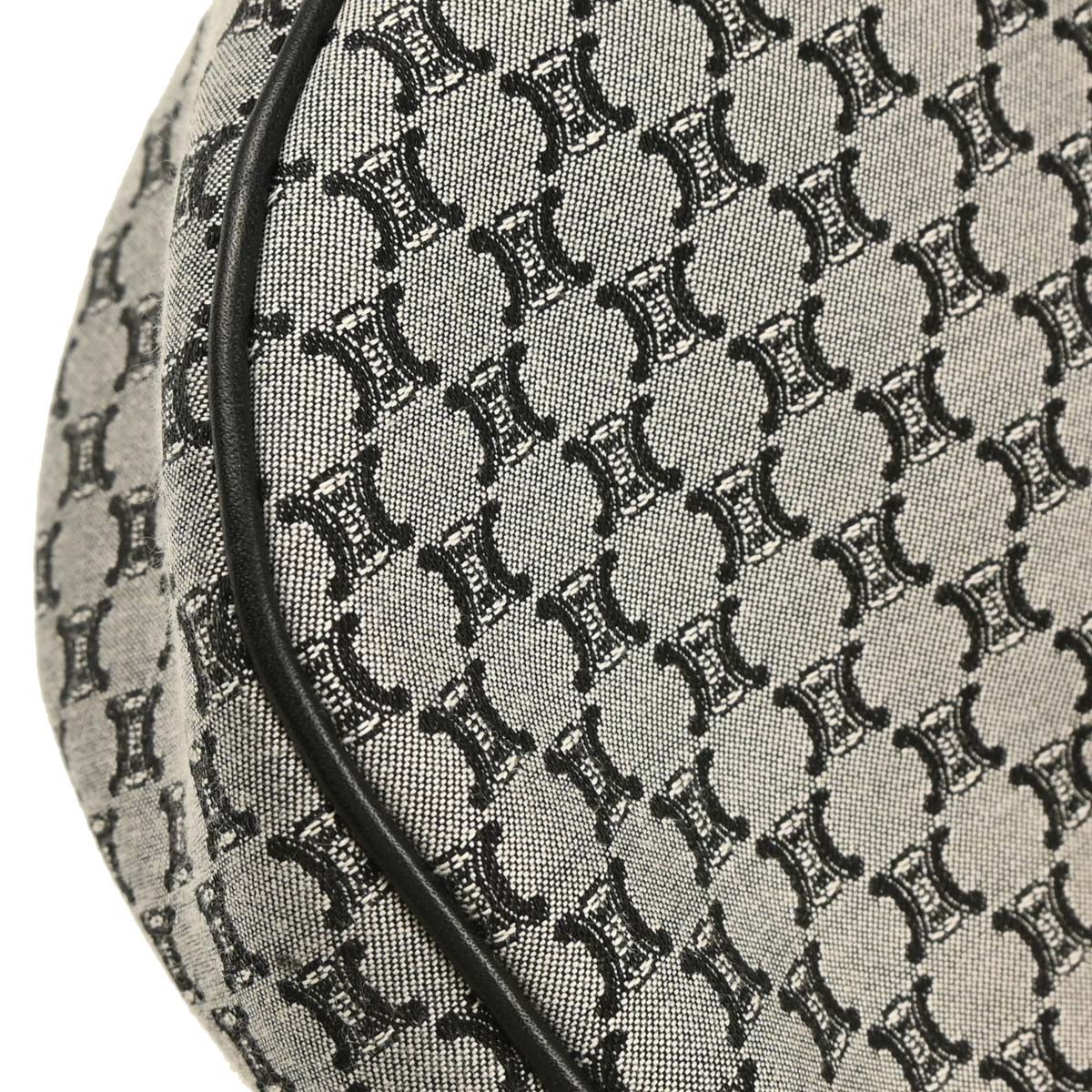 Celine Gray Canvas Macadam Handbag - Image 6