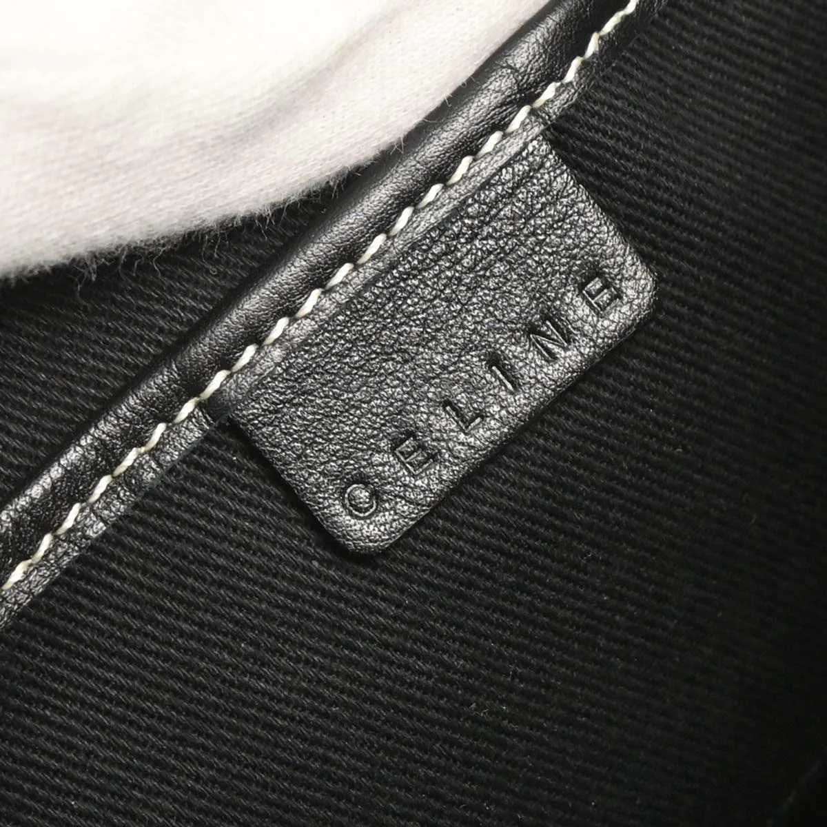 Celine Gray Canvas Macadam Handbag - Image 9