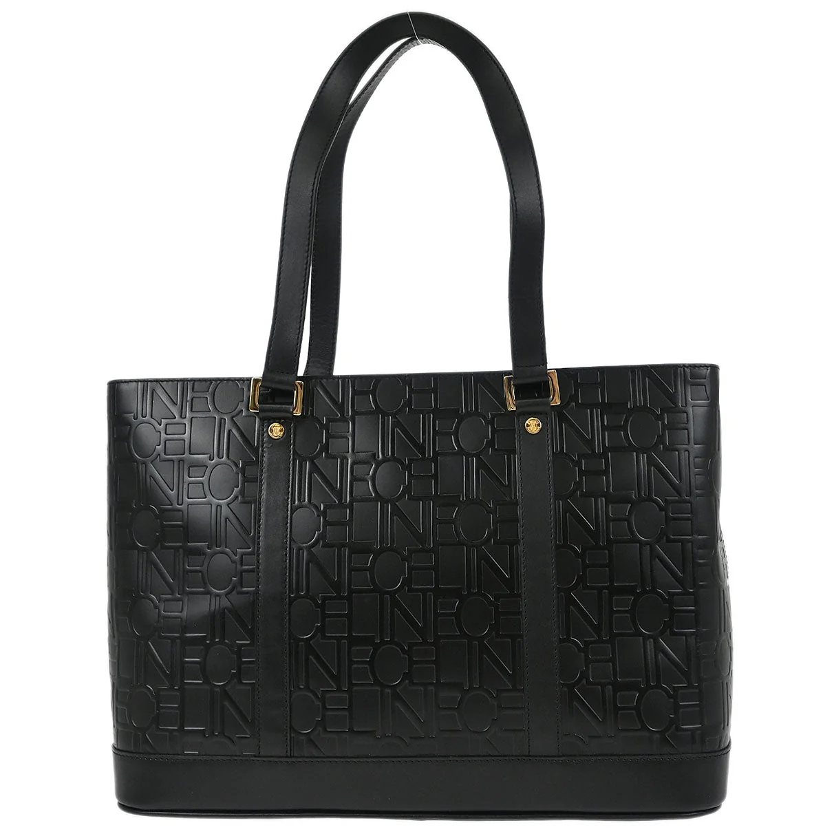 Celine Black Leather Tote Handbag - Image 2