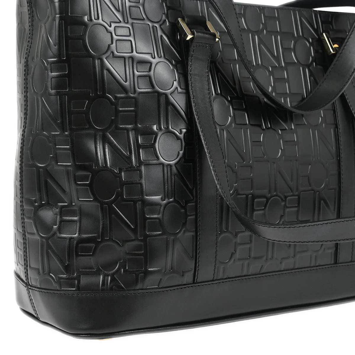 Celine Black Leather Tote Handbag - Image 4