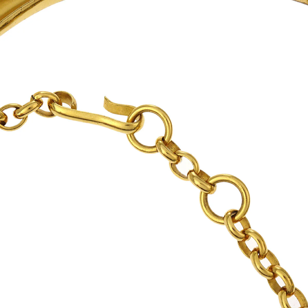 Chanel Pendant Necklace Choker Gold Gripoix 97A - Image 3