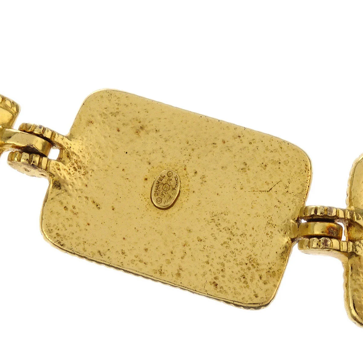 Chanel Pendant Necklace Choker Gold Gripoix 97A - Image 4