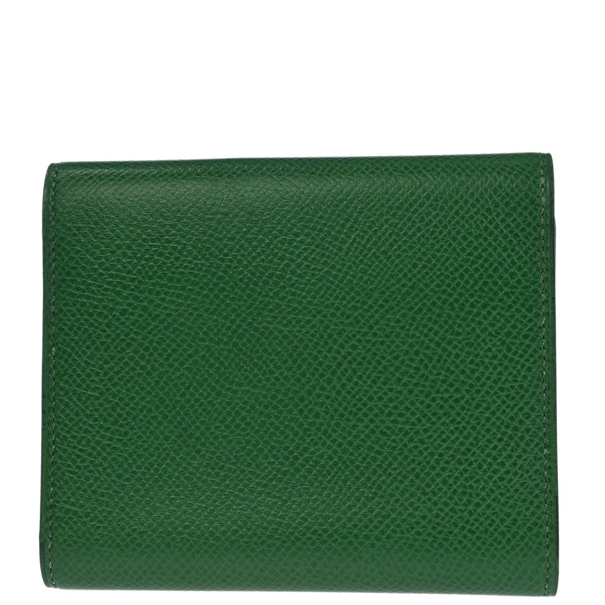 Hermes Green Courchevel Wallet Small Good - Image 2