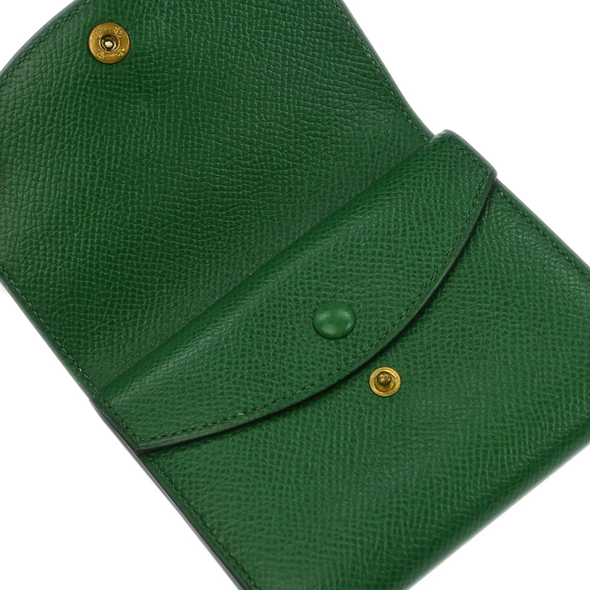 Hermes Green Courchevel Wallet Small Good - Image 4